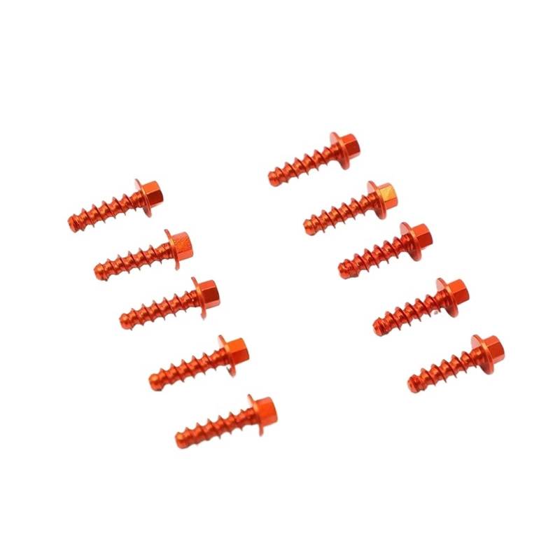 LTADX Motorrad-Blechschrauben-Set, kompatibel mit EXC XC XCW SX SXF FE TE FC TC FX TX 125 250 300 350 450(Orange) von LTADX