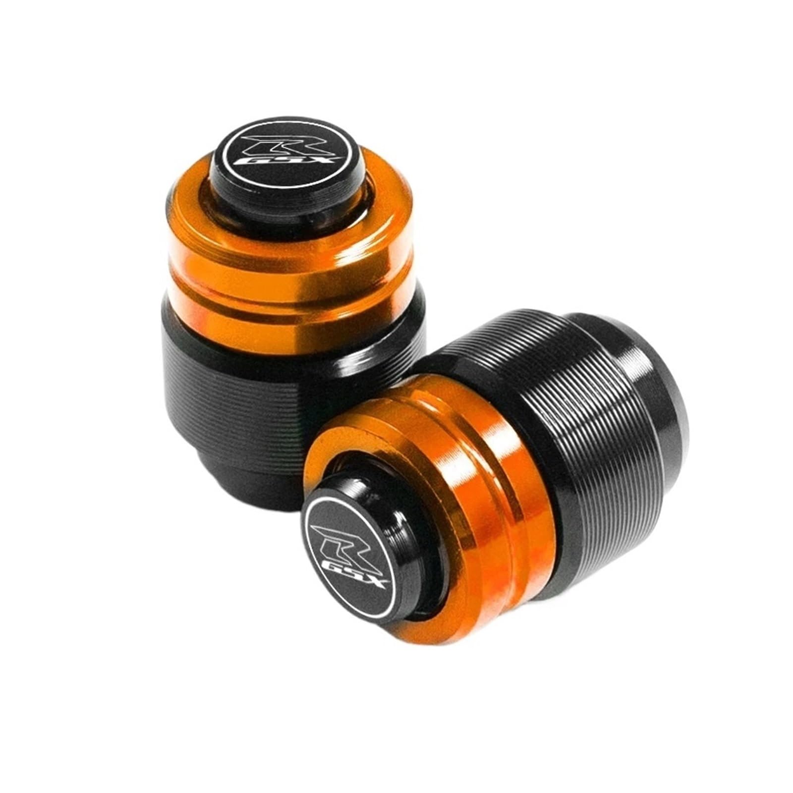 LTADX Motorrad CNC Aluminium Reifenventil Luftanschluss Schaft Abdeckkappe Kompatibel mit GSX-R 600 750 1000 1000R/X GSXR600 GSXR750 1000(Two orange) von LTADX