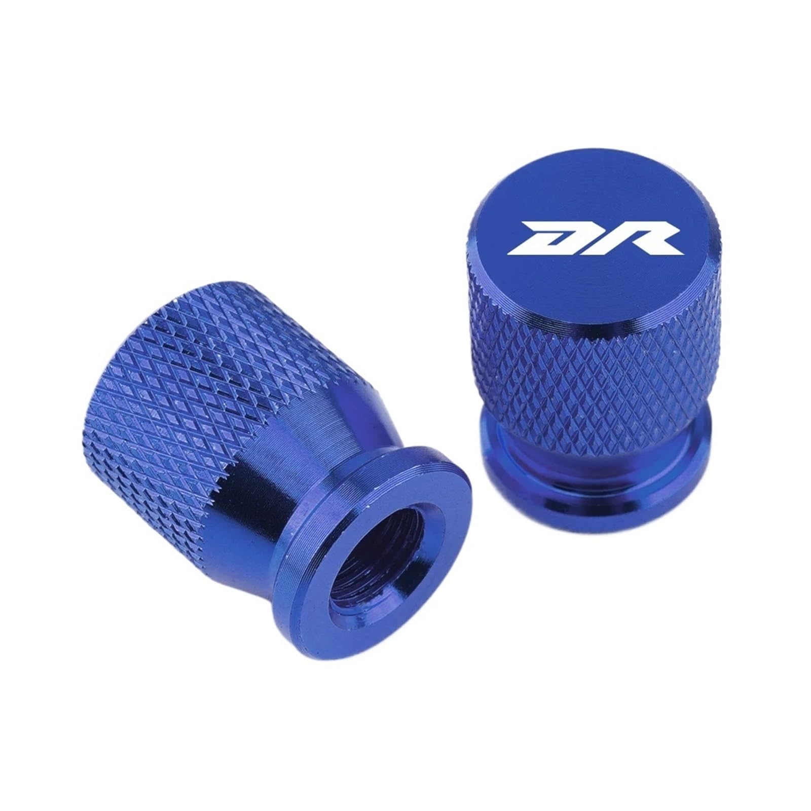 LTADX Motorrad CNC Aluminium Reifenventil Luftanschluss Vorbau Abdeckkappe Kompatibel mit DR 650 350 250 125 600 800 DR-Z 400 DR650 DR350 DR600 DR800(Blue) von LTADX