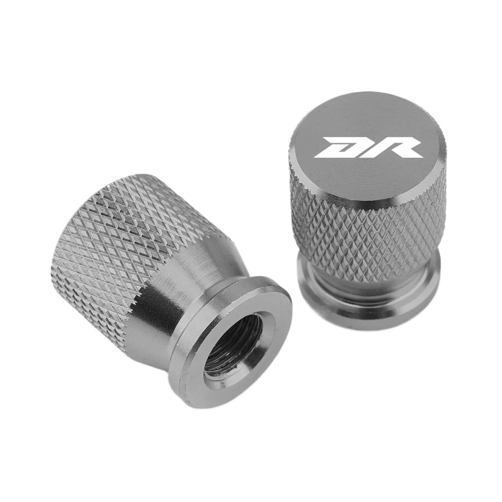 LTADX Motorrad CNC Aluminium Reifenventil Luftanschluss Vorbau Abdeckkappe Kompatibel mit DR 650 350 250 125 600 800 DR-Z 400 DR650 DR350 DR600 DR800(Titanium) von LTADX