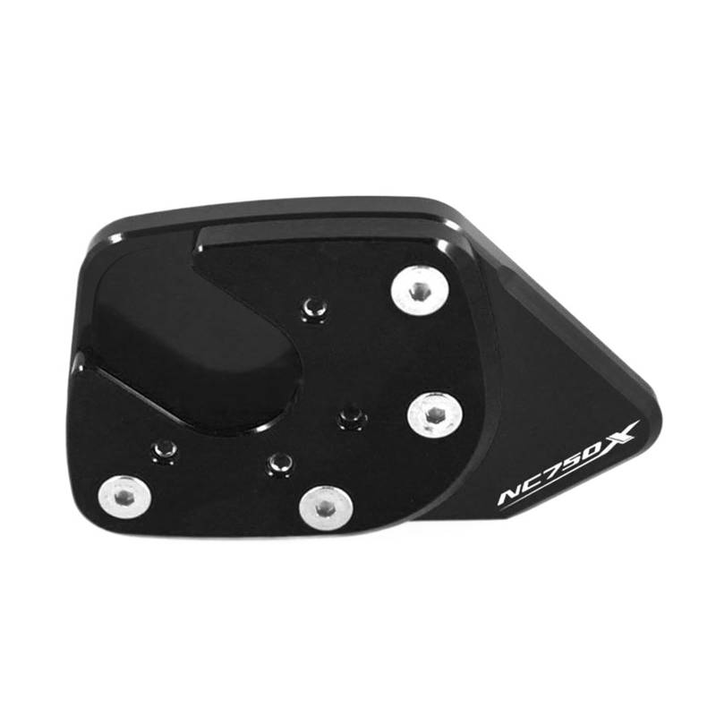 LTADX Motorrad CNC Aluminiumlegierung Halterung Fußseitenhalterung Vergrößertes Pad Kompatibel mit NC750X XADV750 2017-2020(Black-NC750X) von LTADX