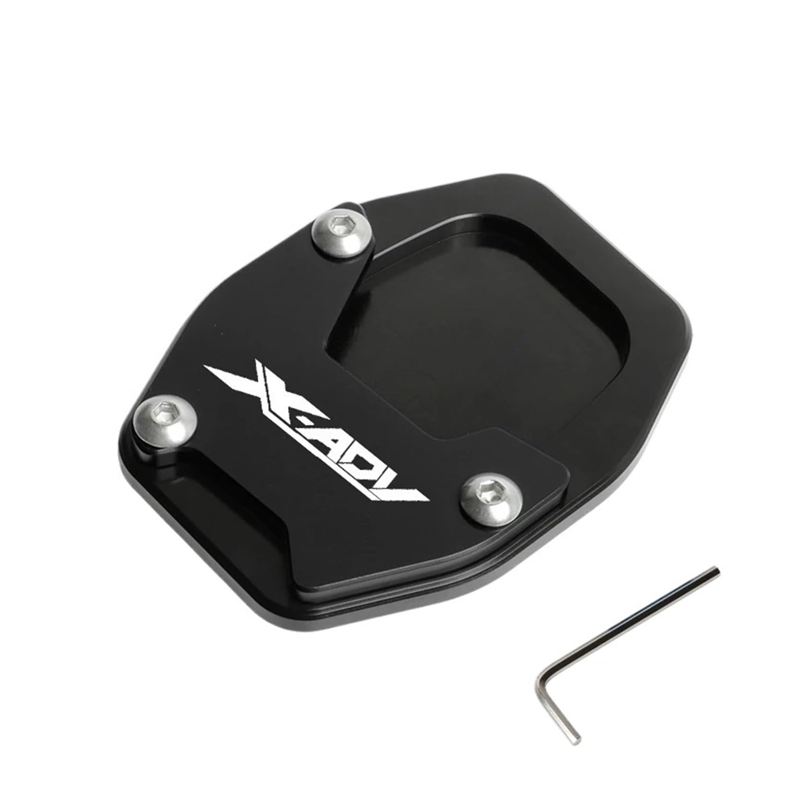 LTADX Motorrad CNC Aluminiumlegierung Halterung Fußseitenhalterung Vergrößertes Pad Kompatibel mit X-ADV750 XADV750 2021-2024(Black) von LTADX