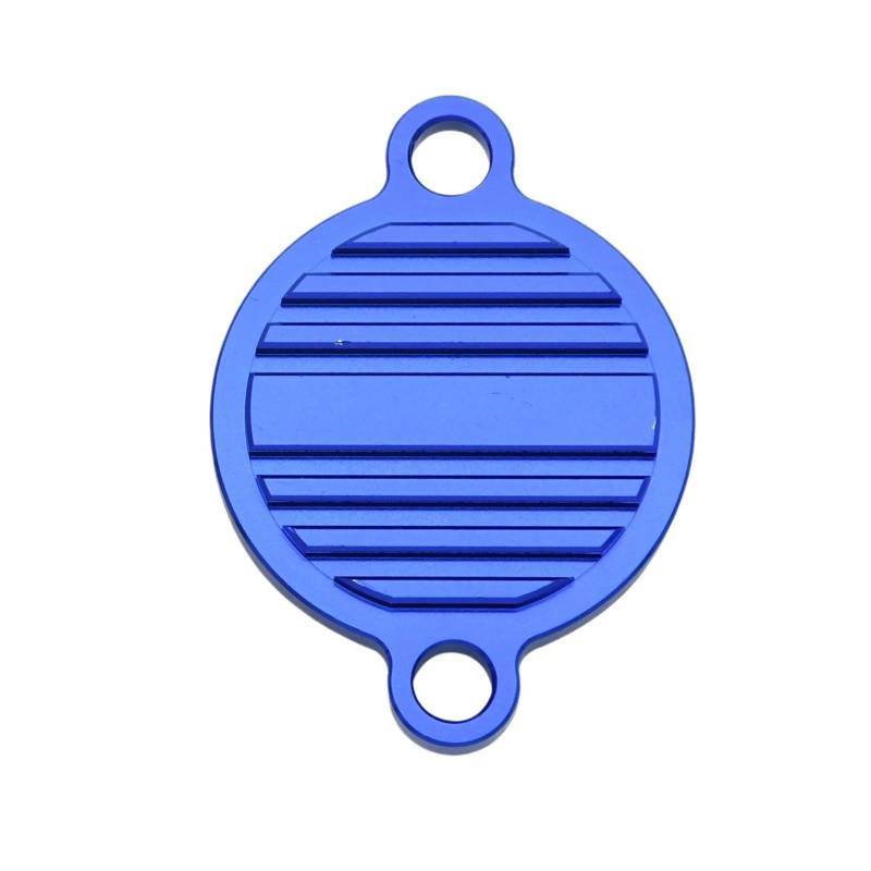 LTADX Motorrad CNC Ölpumpenabdeckung Schutzkappe und Ölfilter Abdeckkappe kompatibel mit 250 350 450 500 530 SXF XCF XCW EXC EXCF 2009–2021(Blue Filter Cover) von LTADX