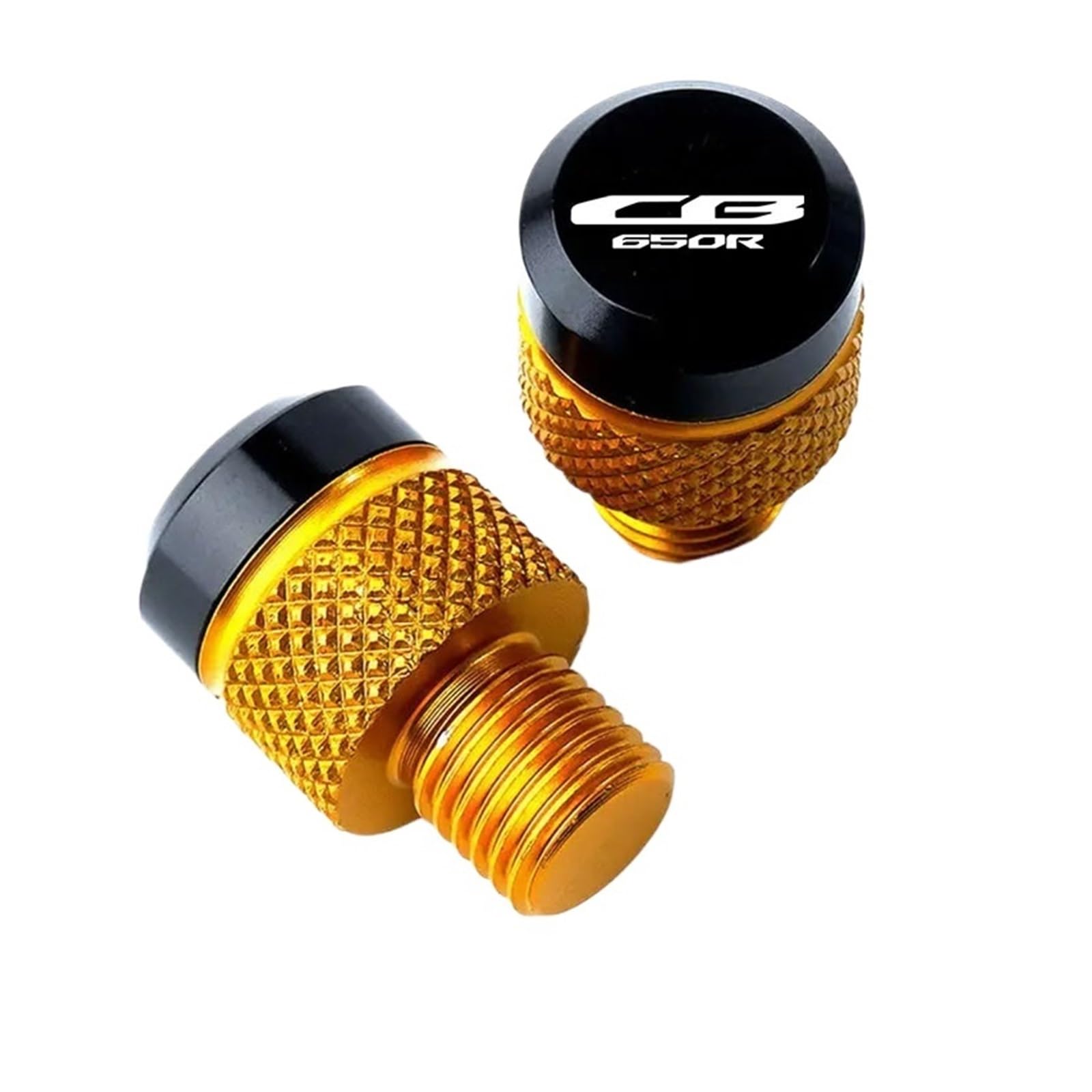 LTADX Motorrad CNC Spiegellochstopfen Schraubbolzenkappe kompatibel mit CB650R 2019–2022(Gold) von LTADX