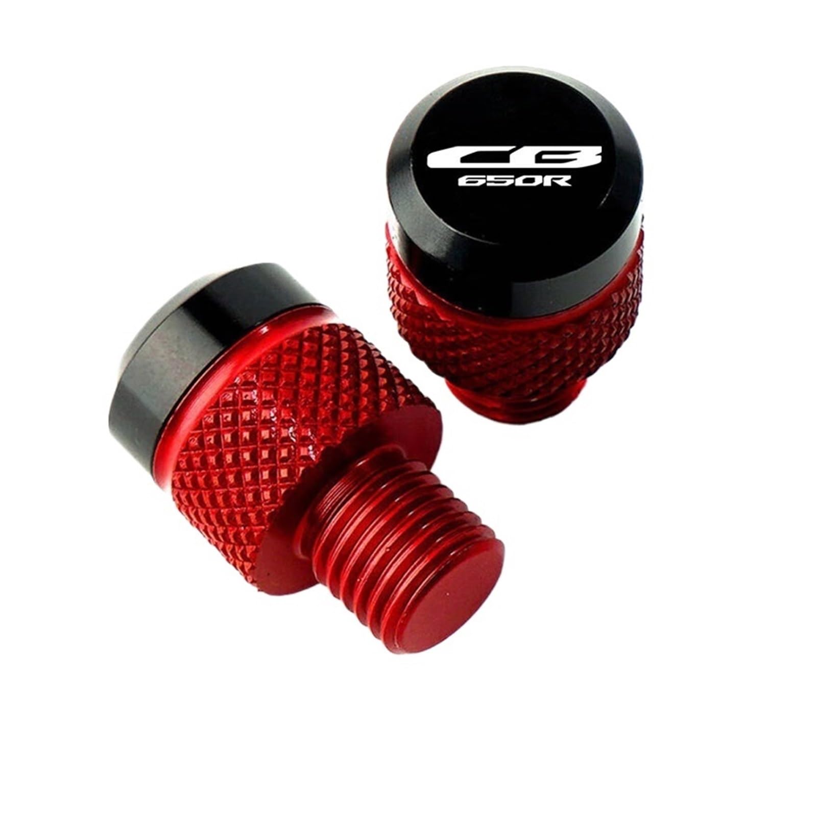 LTADX Motorrad CNC Spiegellochstopfen Schraubbolzenkappe kompatibel mit CB650R 2019–2022(Red) von LTADX