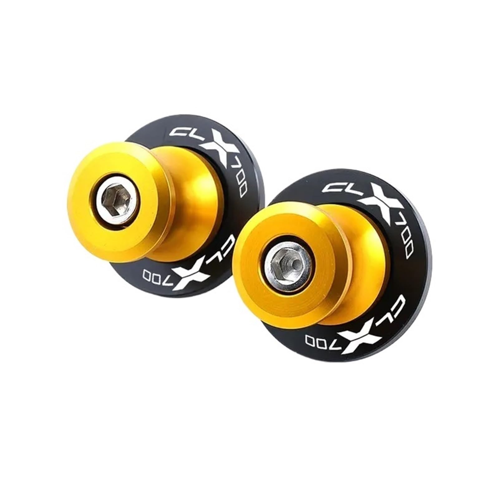 LTADX Motorrad CNC Zubehör Halterung Schraube 10mm Kipphebel Spool Slider Kompatibel mit CLX700 das ganze Jahr(Gold) von LTADX