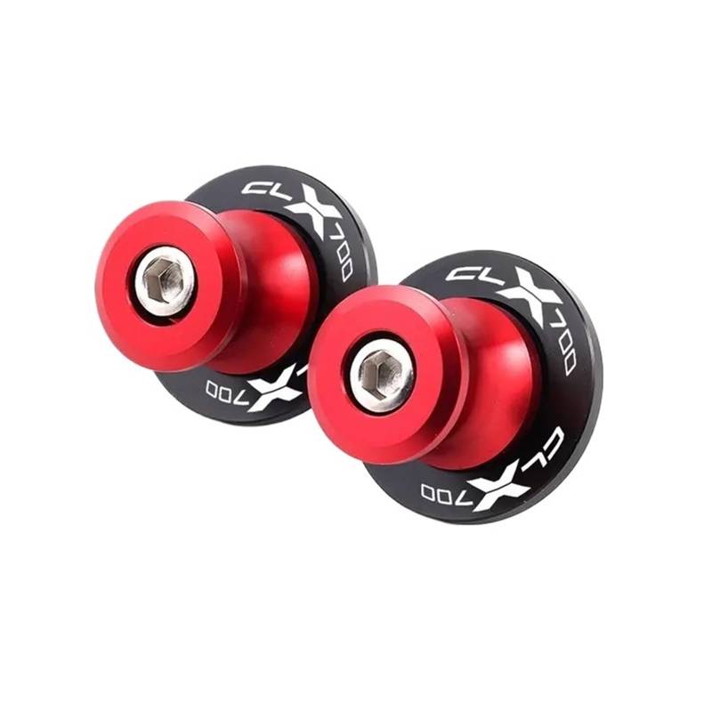 LTADX Motorrad CNC Zubehör Halterung Schraube 10mm Kipphebel Spool Slider Kompatibel mit CLX700 das ganze Jahr(Red) von LTADX