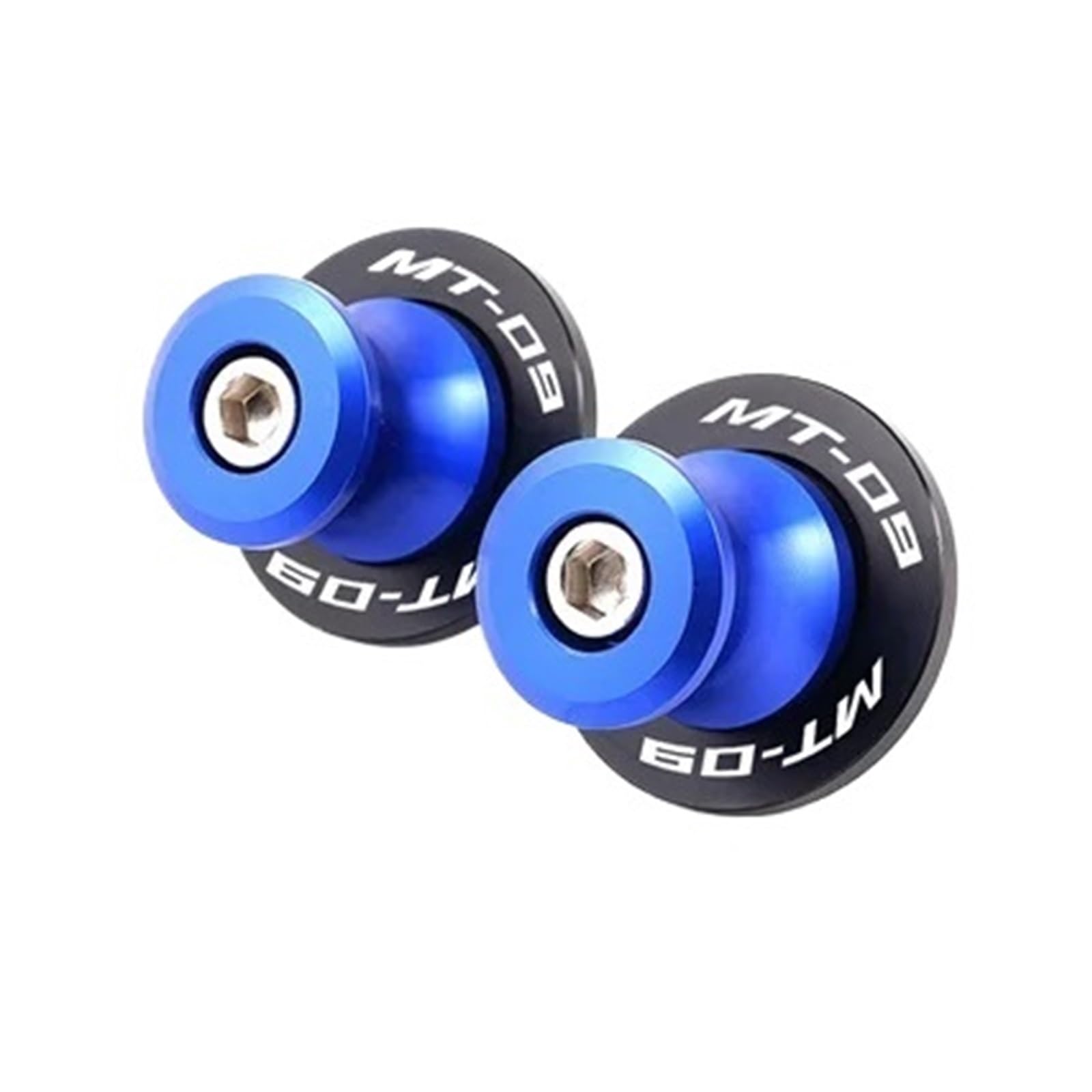 LTADX Motorrad CNC Zubehör Halterung Schraube 6mm Kipphebel Spool Slider Kompatibel Mit MT-09 FZ09 2013-2023(Blue) von LTADX