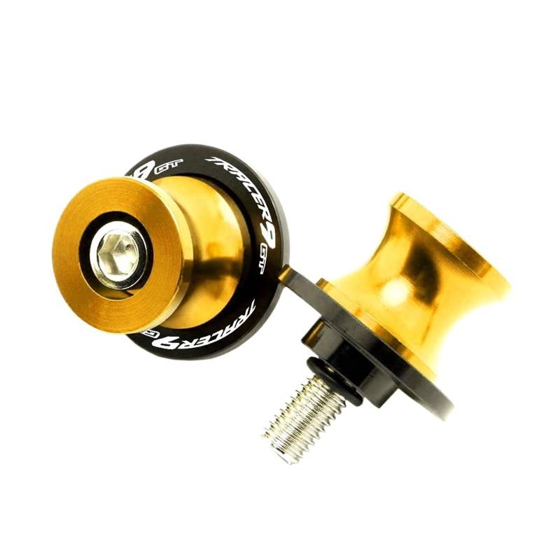 LTADX Motorrad CNC Zubehör Halterung Schraube 6mm Kipphebel Spool Slider Kompatibel mit Tracer9GT 2020-2022(Gold) von LTADX