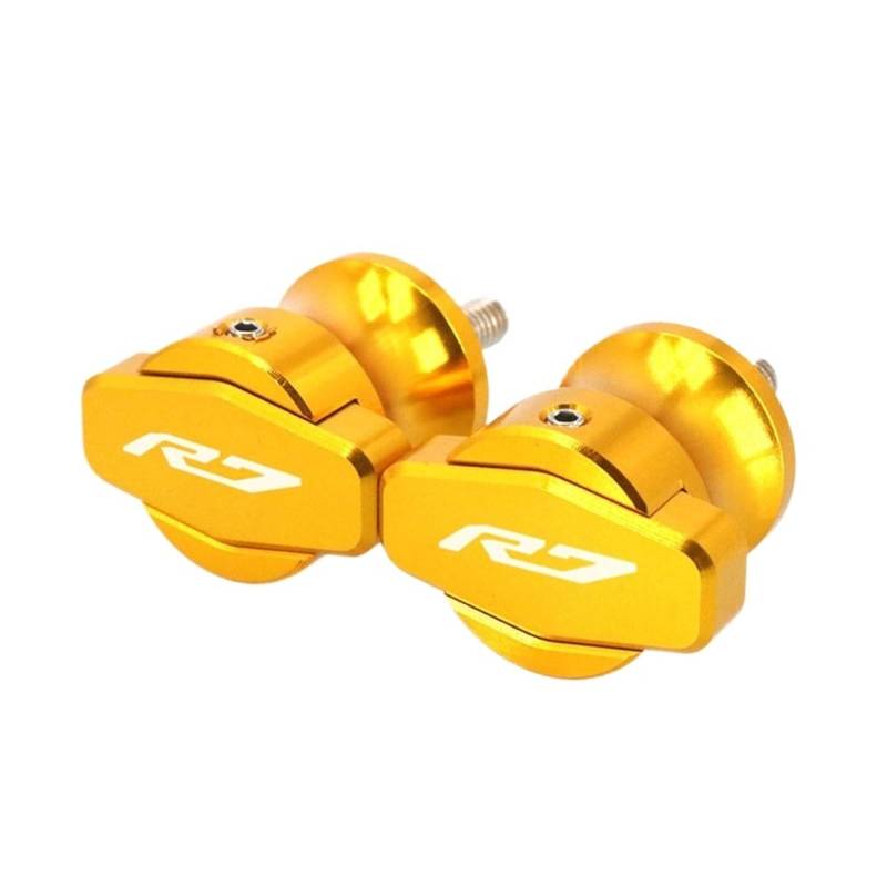 LTADX Motorrad CNC Zubehör Halterung Schraube 6mm Kipphebel Spool Slider Kompatibel mit YZF R7 2021-2023(Gold) von LTADX