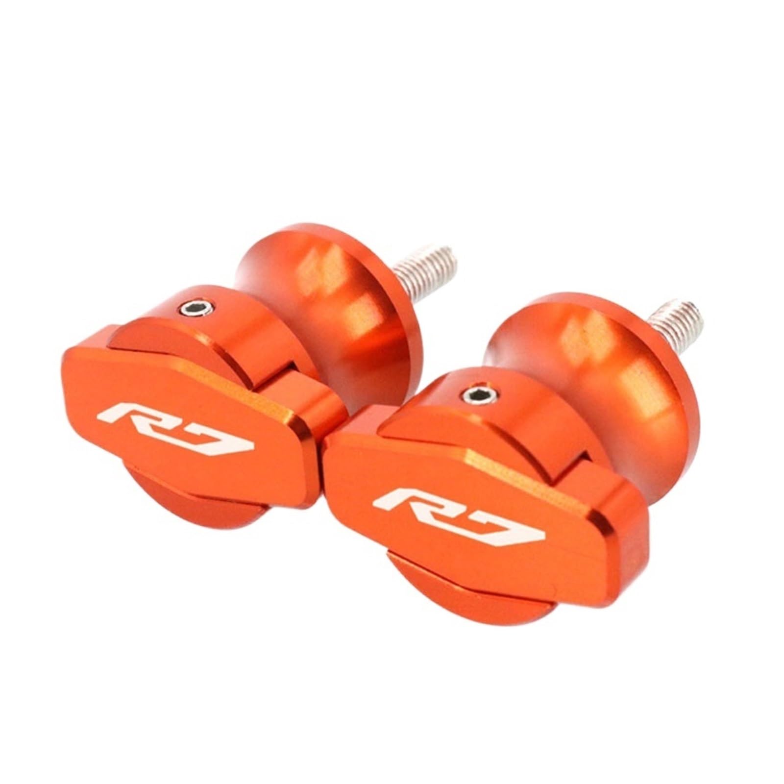 LTADX Motorrad CNC Zubehör Halterung Schraube 6mm Kipphebel Spool Slider Kompatibel mit YZF R7 2021-2023(Orange) von LTADX