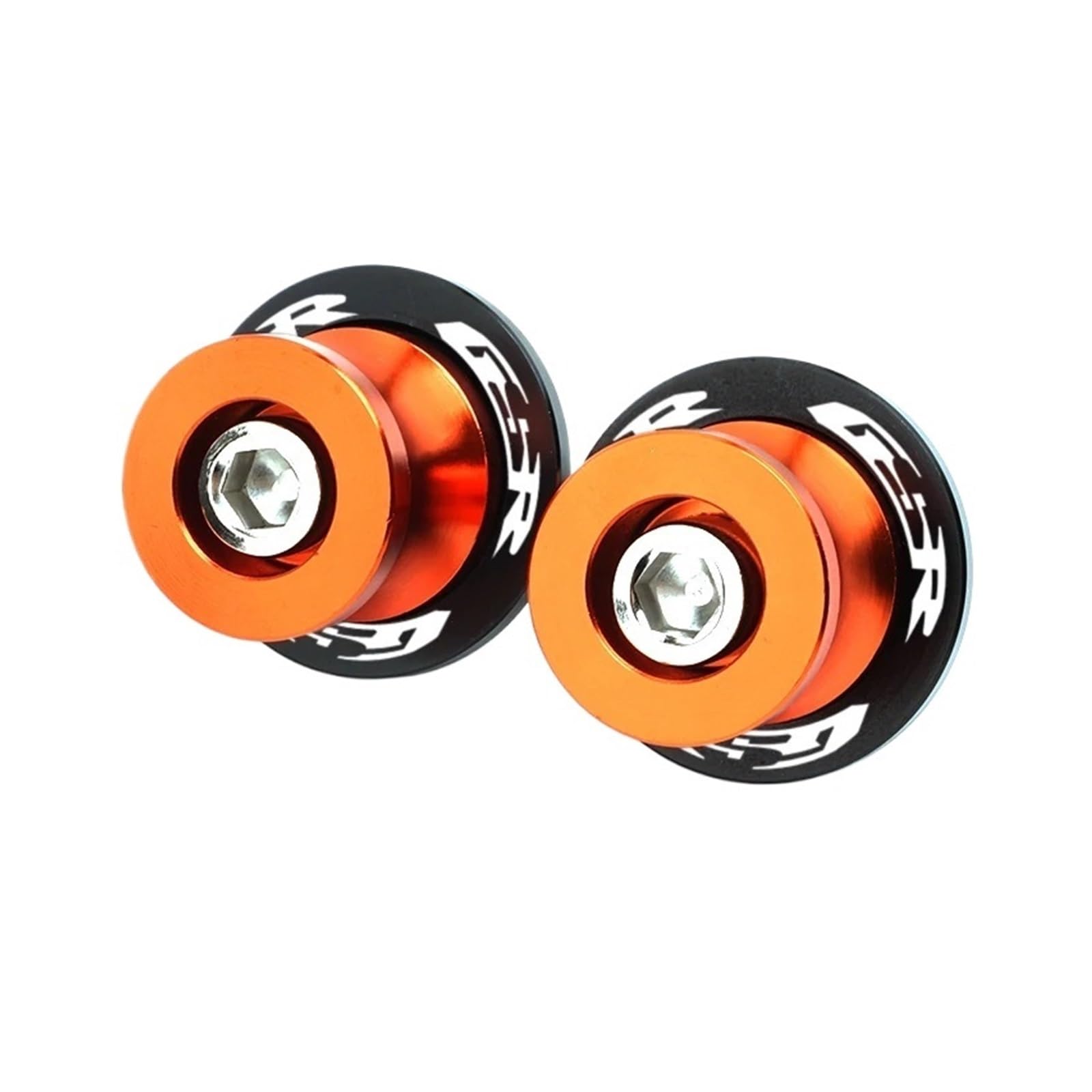 LTADX Motorrad CNC Zubehör Halterung Schraube 8mm Kipphebel Spool Slider Kompatibel Mit GSR400 GSR600 GSR750 Das ganze Jahr(Orange) von LTADX