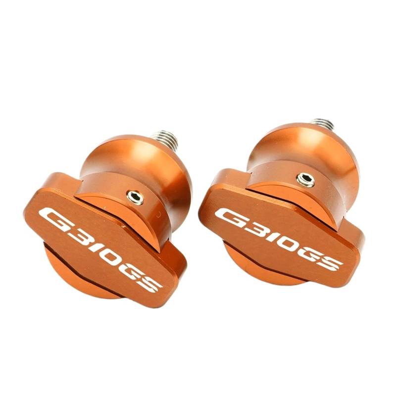 LTADX Motorrad CNC Zubehör Halterung Schraube 8mm Kipphebel Spool Slider Kompatibel mit G310GS 2017-2020(Orange) von LTADX