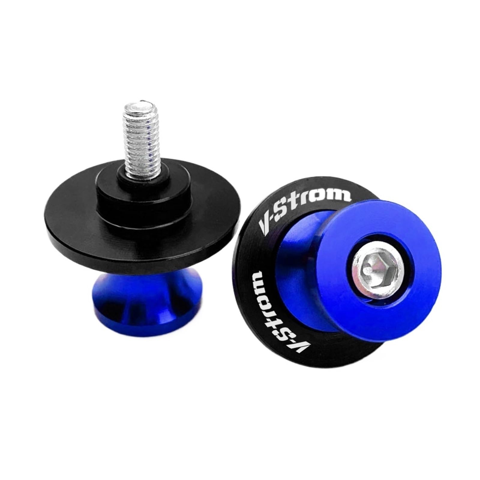 LTADX Motorrad CNC Zubehör Halterung Schraube 8mm Kipphebel Spool Slider Kompatibel mit V-Strom 650 250 1050 XT VStrom 800DE DL650 DL1000 das ganze Jahr(Blue) von LTADX