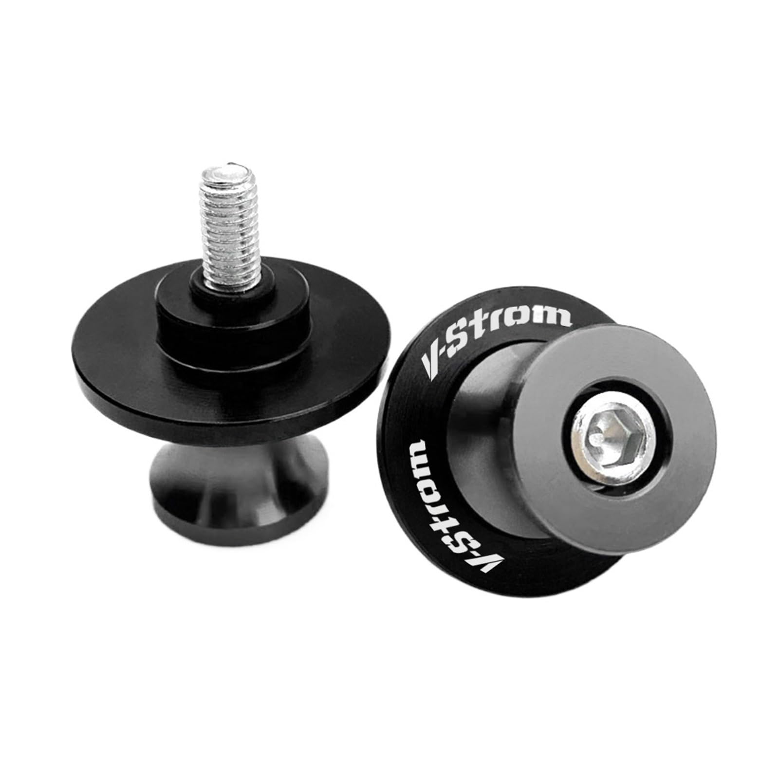 LTADX Motorrad CNC Zubehör Halterung Schraube 8mm Kipphebel Spool Slider Kompatibel mit V-Strom 650 250 1050 XT VStrom 800DE DL650 DL1000 das ganze Jahr(Grey) von LTADX