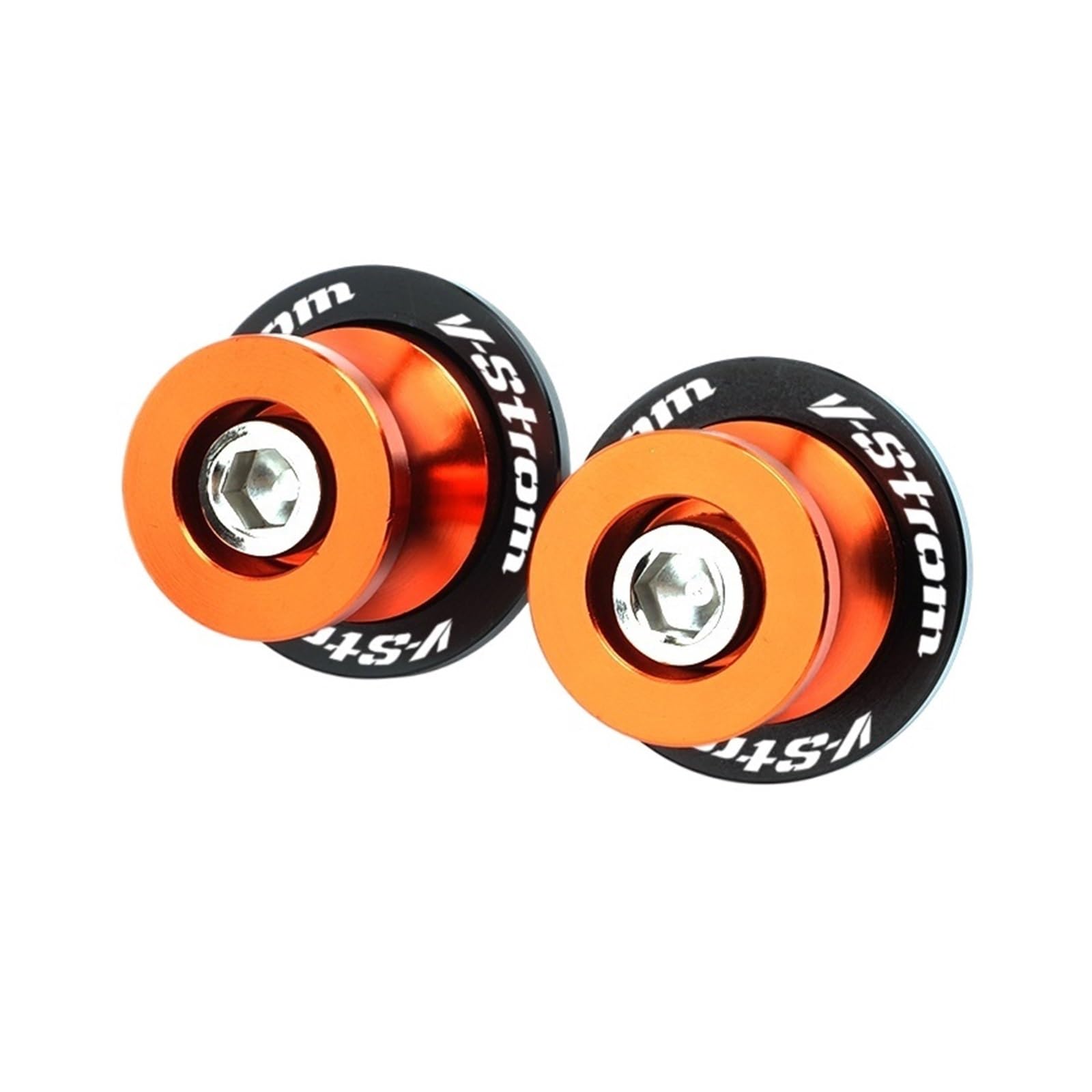 LTADX Motorrad CNC Zubehör Halterung Schraube 8mm Kipphebel Spule Schieber Kompatibel mit V-Strom 250 1050 XT V-Strom 650 V-Strom 800DE DL650 DL1000 2021-2023(Orange) von LTADX