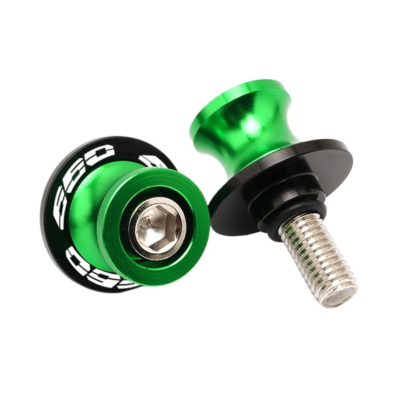 LTADX Motorrad CNC Zubehör Halterung Schraube 8mm Rocker Arm Spool Slider Kompatibel Mit Trident 660 2021-2023(8MM Green) von LTADX