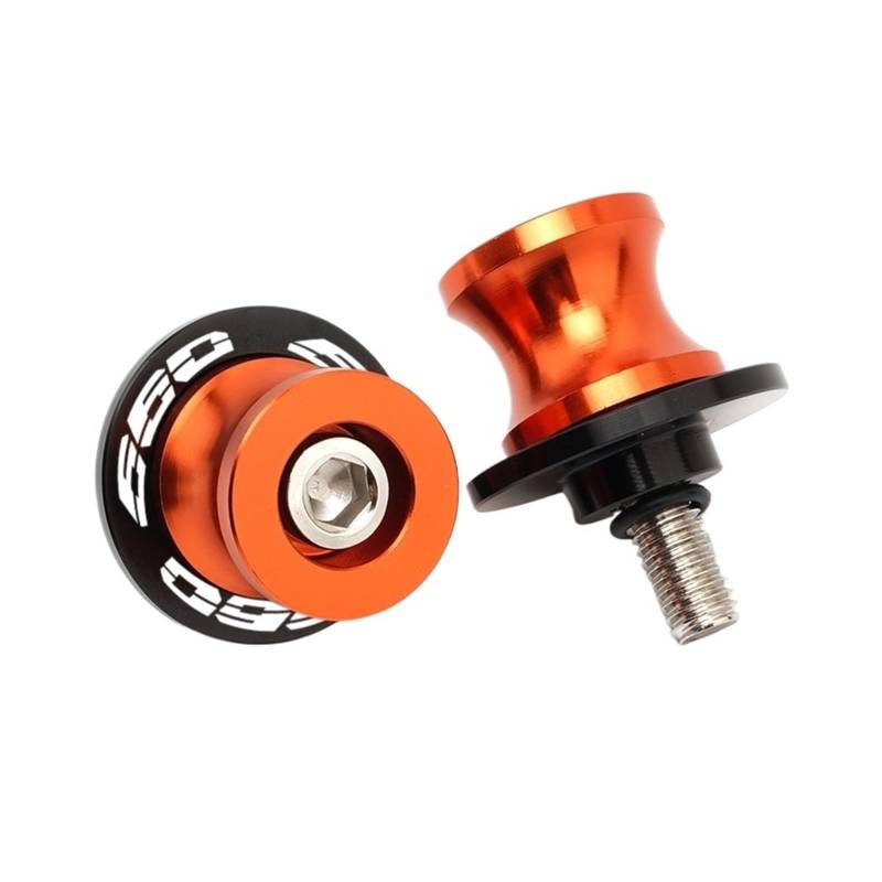 LTADX Motorrad CNC Zubehör Halterung Schraube 8mm Rocker Arm Spool Slider Kompatibel Mit Trident 660 2021-2023(8MM Orange) von LTADX