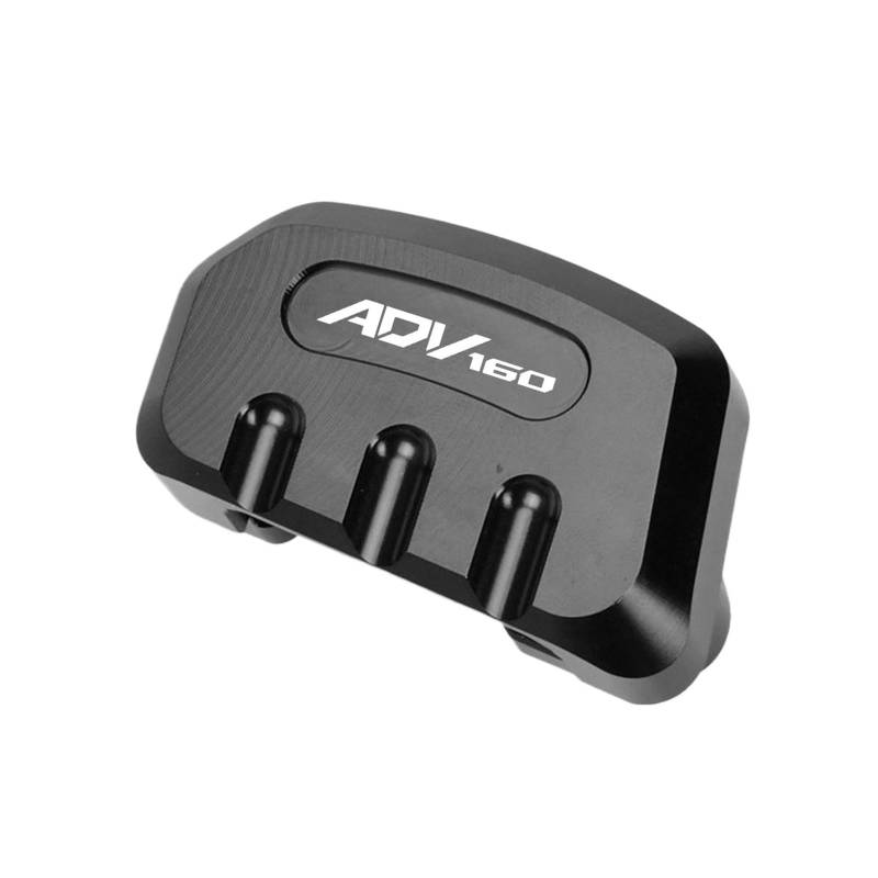 LTADX Motorrad-Fuß-Seitenständer-Vergrößerungsplatte, Fußstütze, Ständer-Verlängerungspolster, kompatibel mit ADV150/160/350(ADV160-Black) von LTADX