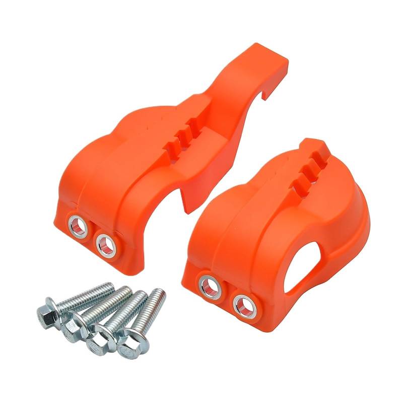 LTADX Motorrad-Gabelschuh-Abdeckungsschutz, kompatibel mit 125 250 300 350 400 450 500 EXC EXCF SX SXF XC XCF XCW SIX Days TPI 2016–2024(Orange) von LTADX