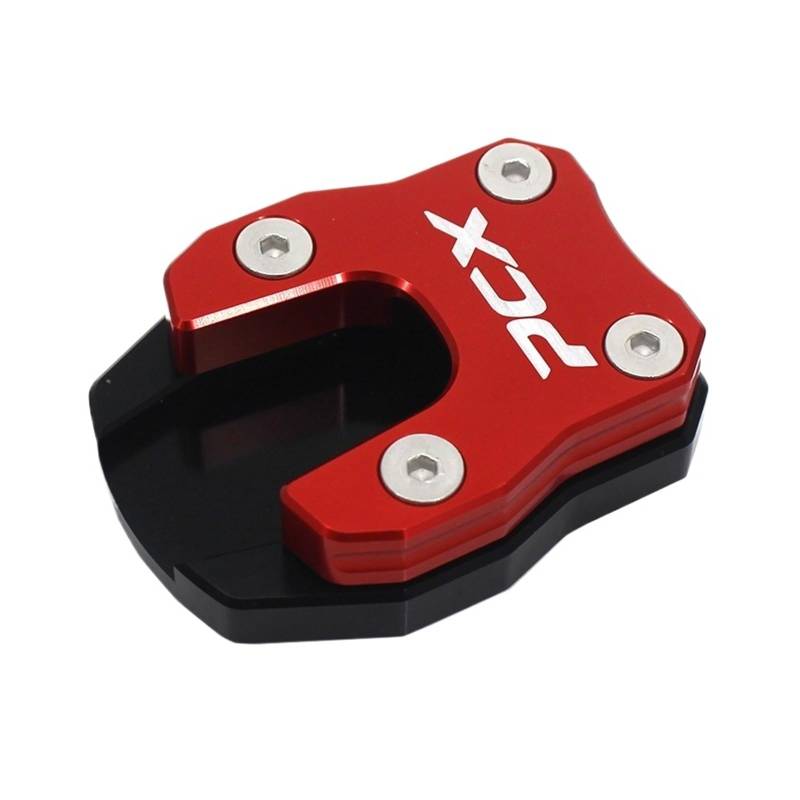 LTADX Motorrad Kickstand Fußstütze Seite Halterung Verlängerung Pad Unterstützung Platte Kompatibel Mit PCX125 PCX150 PCX 125 150 2018-2021(Red) von LTADX