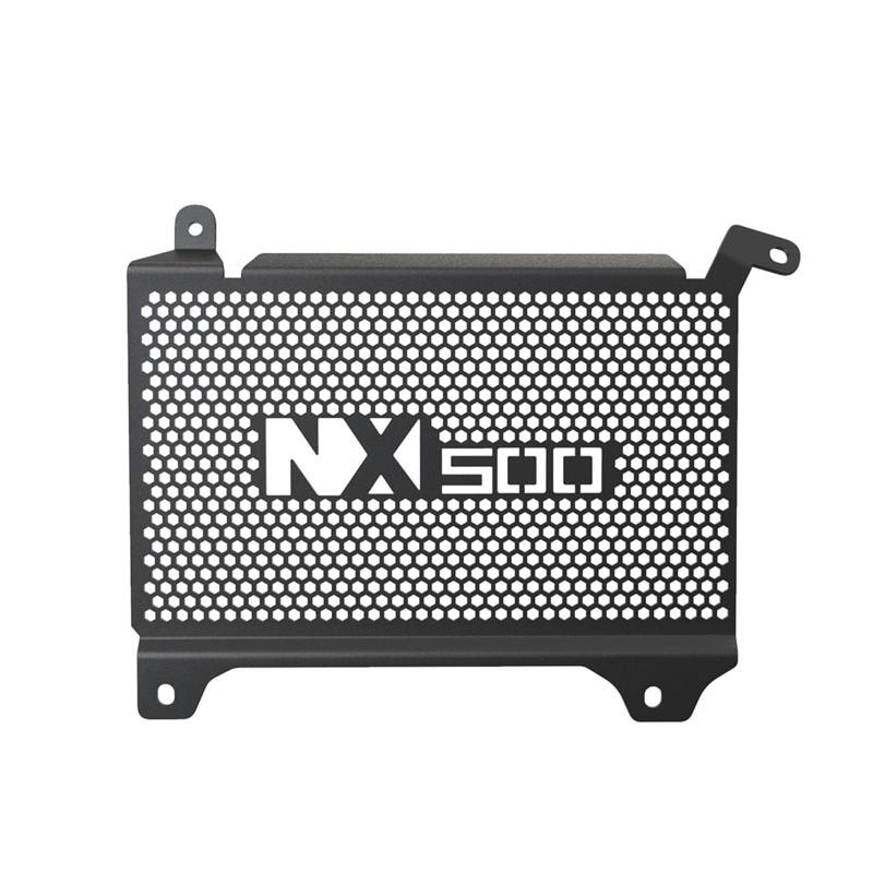 LTADX Motorrad Kühlergrill Schild Ölkühler Abdeckung Schutzhülle Set Kompatibel Mit NX400 NX500 CB500X 2023-2025(Black-NX500) von LTADX