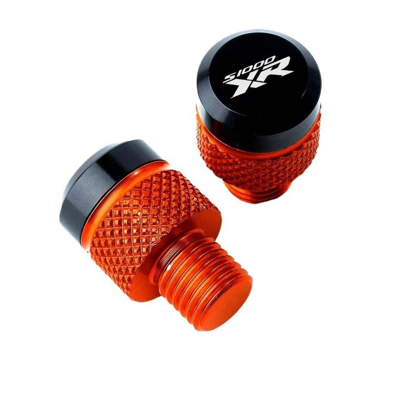 LTADX Motorrad M10*1,25 Rückspiegel Stecker Schraube Kompatibel Mit S1000R 2021-2022 S1000XR 2015-2022(Orange-S1000XR) von LTADX