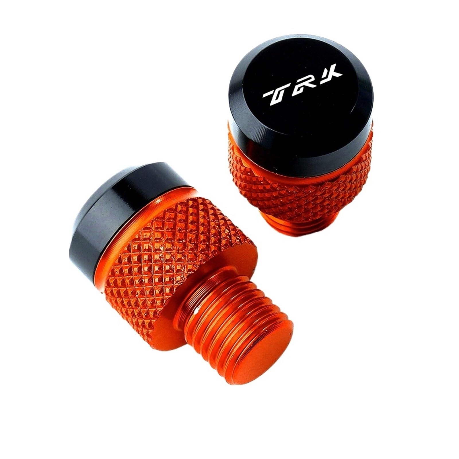 LTADX Motorrad M10 * 1,25 Rückspiegel Stecker Schraube Kompatibel Mit TRK 502 502X 251 TNT 125 300 600 500 250(Orange-TRK) von LTADX