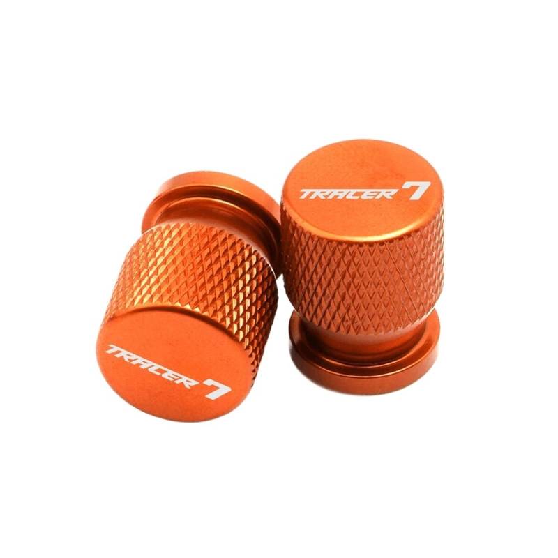 LTADX Motorrad-Reifen-Ventilkappen-Stecker, CNC-Zubehör, kompatibel mit Tracer7 Tracer 700GT Tracer 7 GT 2020–2022(Orange) von LTADX