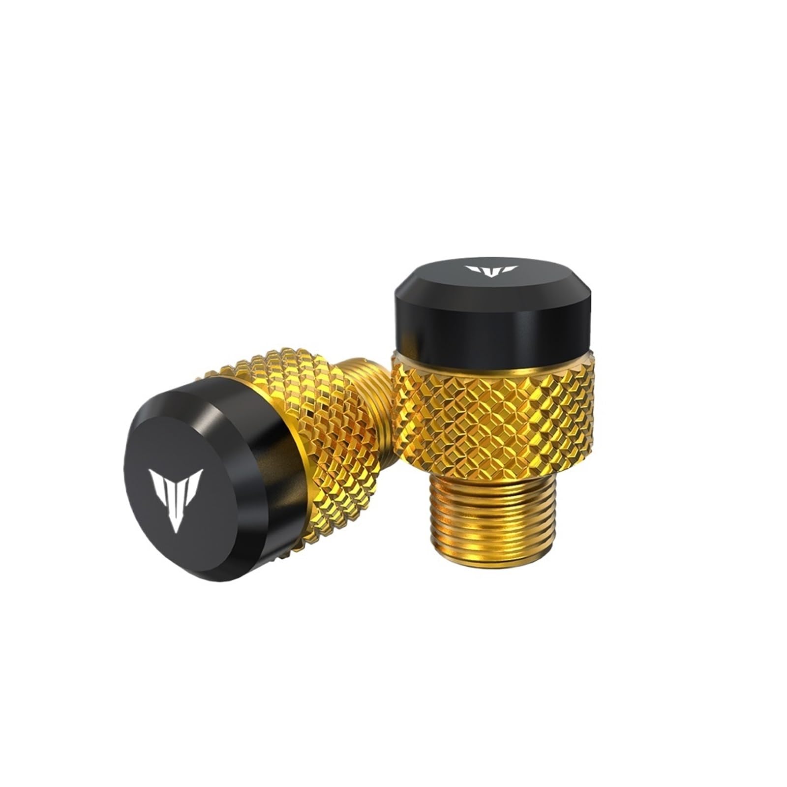 LTADX Motorrad Rückspiegel Stecker Loch Schraube Kappe Spiegel Loch Abdeckung M10*1,25 Kompatibel Mit MT07 MT09 SP MT10 MT 07 09 10 FZ07 FZ09(Color:Gold) von LTADX