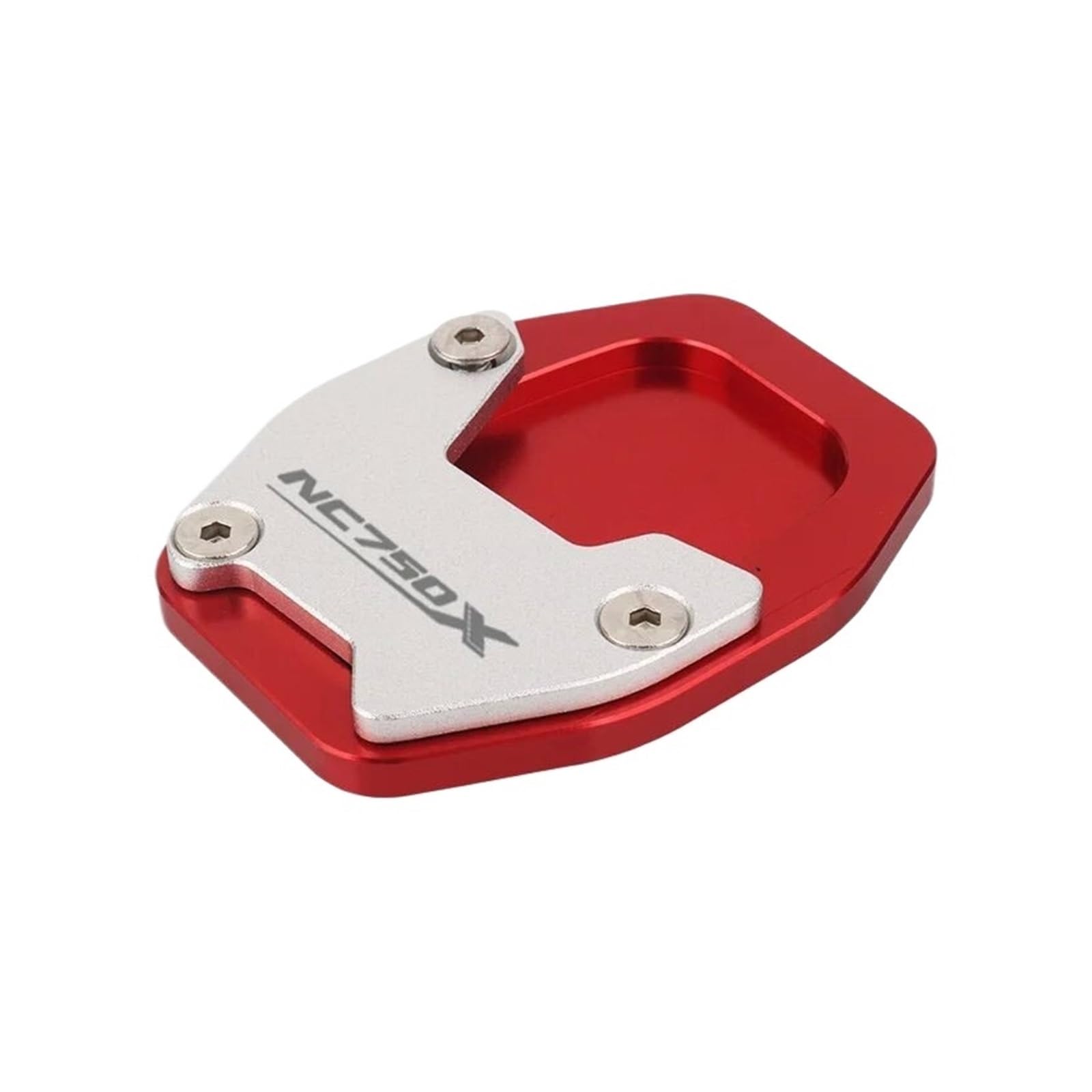 LTADX Motorradständer Seitenständerverlängerung Expander Extender Pad Kompatibel mit NC750X 2021-2023(Red) von LTADX