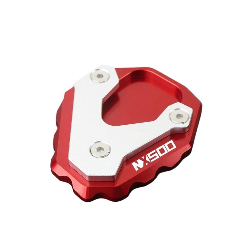 LTADX Motorradständer Seitenständerverlängerung Expander Extender Pad Kompatibel mit NX500 NX400 2023 2024(NX500 Red) von LTADX