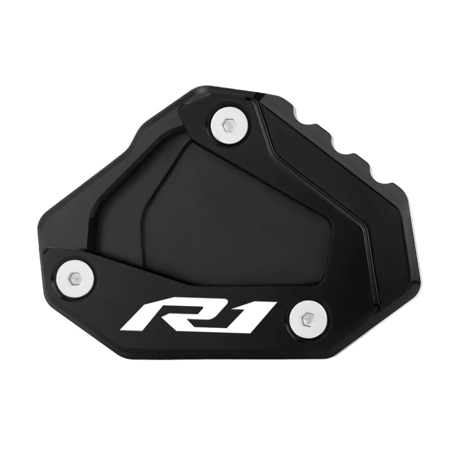 LTADX Motorradständer Seitenständerverlängerung Expander Extender Pad Kompatibel mit YZF-R1 R1M 2015-2023(R1 Black) von LTADX