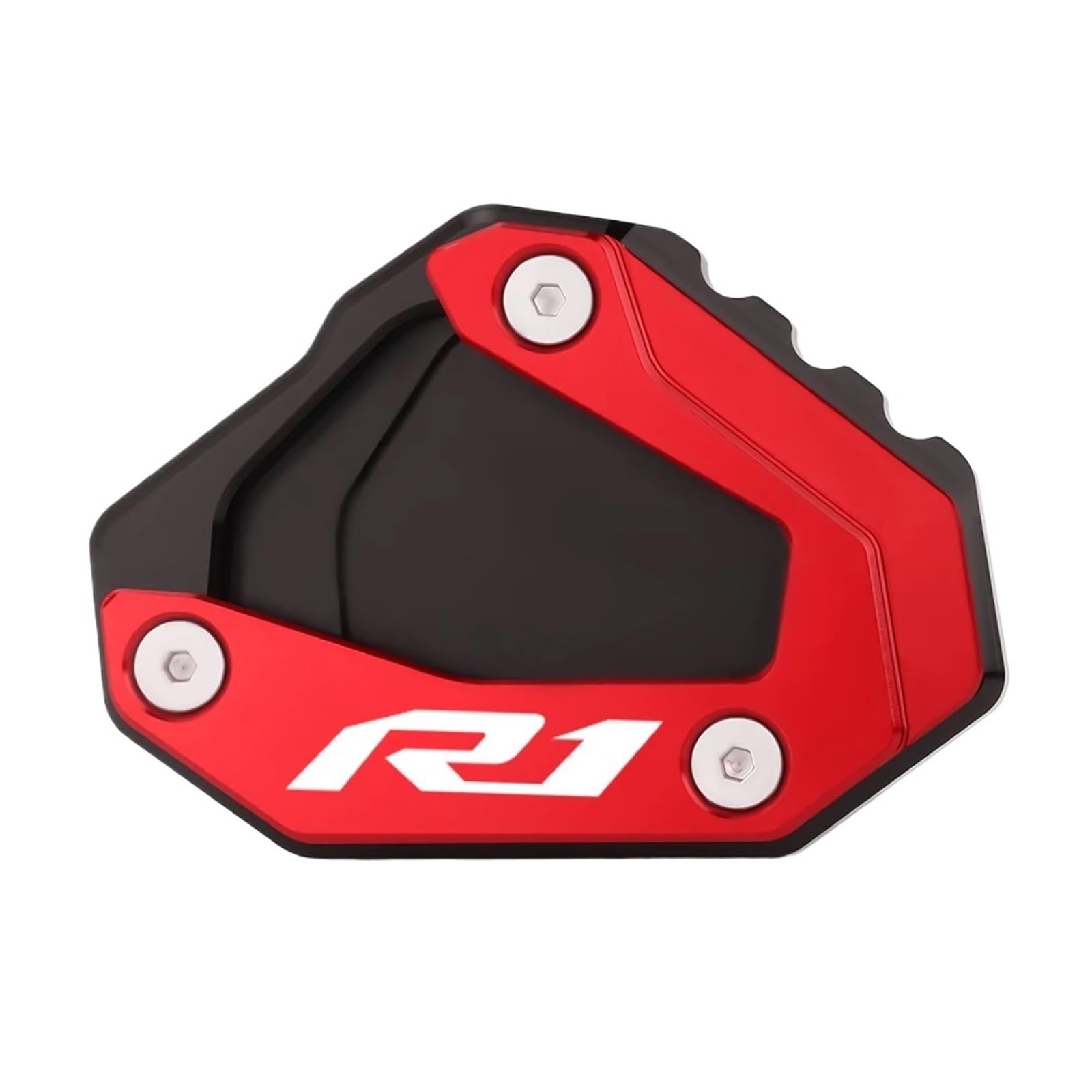 LTADX Motorradständer Seitenständerverlängerung Expander Extender Pad Kompatibel mit YZF-R1 R1M 2015-2023(R1 Red) von LTADX