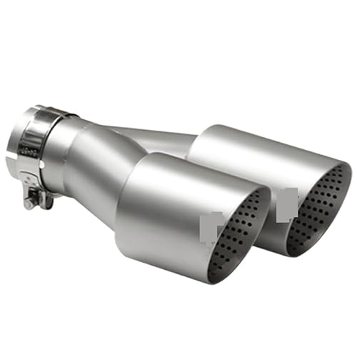 Auspuffendrohr 1 Stück Doppel-Auto-Schalldämpferspitze Auspuffrohr Universal-Auspuffspitze 60 Mm 63 Mm Düse Endrohre von LTCZGRCI