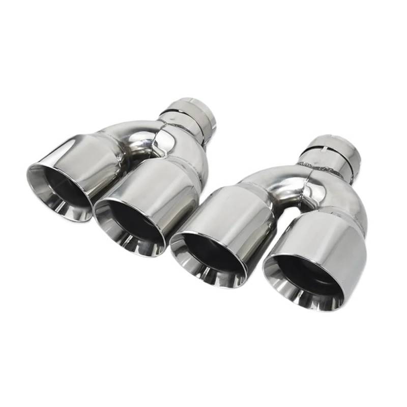 Auspuffendrohr 1PCS Auspuff Dual Tip Für Universal Auto Schalldämpfer Endrohre Ändern Endrohre von LTCZGRCI