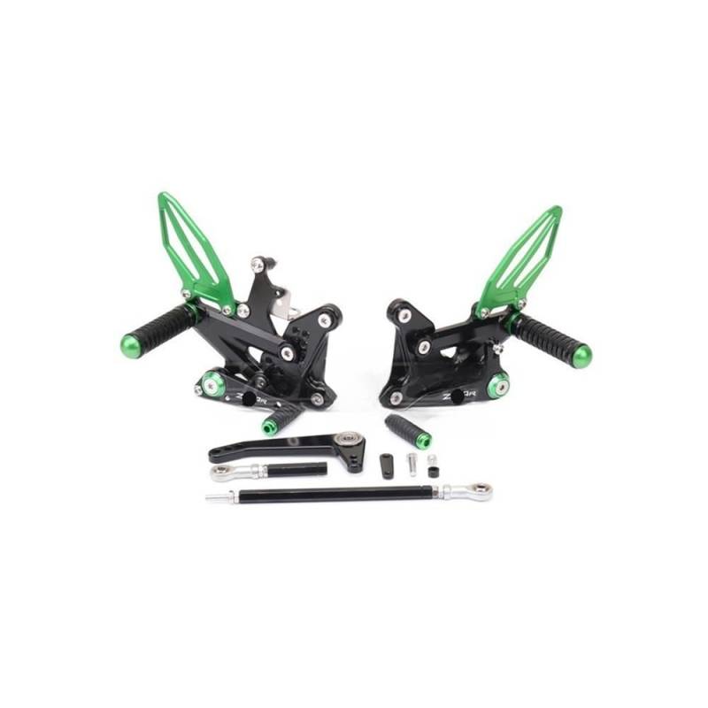 Fußpedal Trittbrett Motorrad Für K&awasaki Ninja ZX-4R ZX-4RR ZX4R ZX4RR ZX25R Motorrad CNC Aluminium Einstellbare Fußrastenanlage Hinten Set Fußrasten Fußrasten von LTCZGRCI