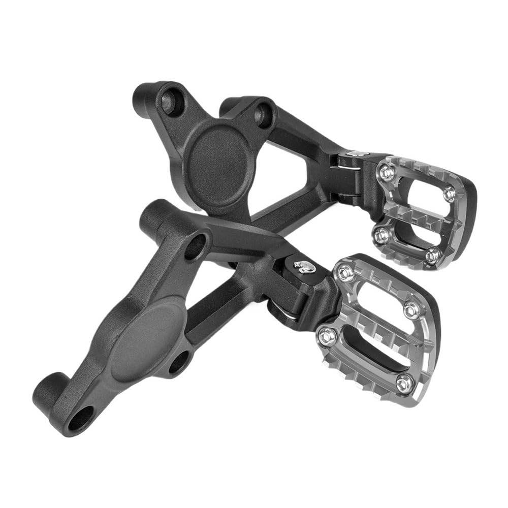 Fußpedal Trittbrett Motorrad Motorrad Passagier Pegs Zubehör Hinten Pedal Fuß Ständer Klapp Fußstützen Für XADV750 XADV 2017-2020 von LTCZGRCI