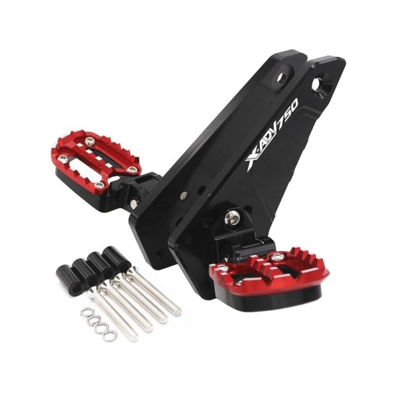 Fußpedal Trittbrett Motorrad Motorrad Zubehör Klapp Hinten Fußrasten Fußrasten Passagier Für CBR500R CB500F X GROM RC51 RVT1000 SP-1 SP-2 von LTCZGRCI