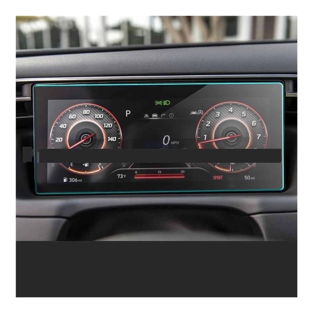 Instrumententafel Membran Auto GPS Gehärtetes Glas Für Hyundai Für Tucson 2021 10,25 Zoll Dashboard Screen Schutz Film Displayschutzfolie von LTCZGRCI