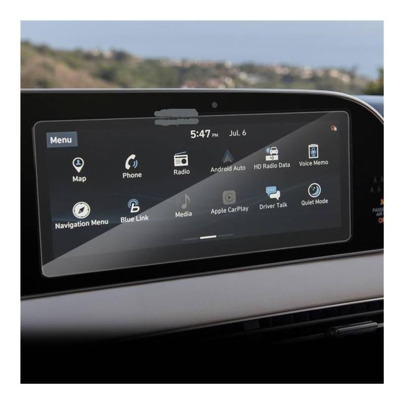 Instrumententafel Membran Auto GPS Navigation Bildschirm Schützen Film Für Hyundai Für Palisade 2020 2021 Dashboard Display Film Displayschutzfolie von LTCZGRCI