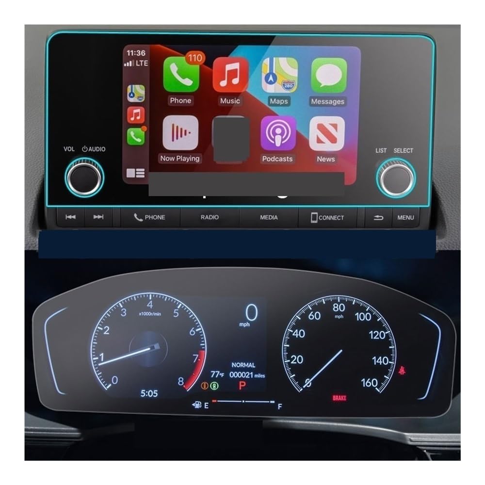 Instrumententafel Membran Auto GPS Navigation Für Civic 2021-2022 Dashboard-Displayschutzfolie Displayschutzfolie von LTCZGRCI