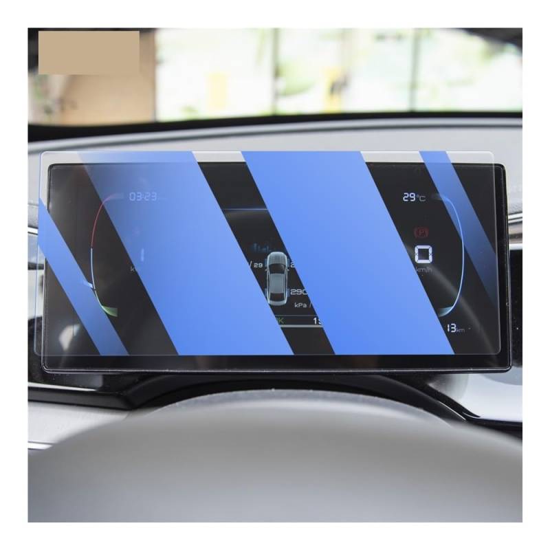 Instrumententafel Membran Auto Innen Instrument Panel Membran Display-schutzfolie Zubehör Für BYD Für Qin Plus 2019-2024 Displayschutzfolie von LTCZGRCI