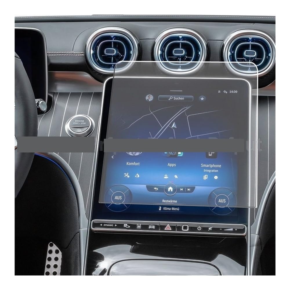 Instrumententafel Membran Auto Navigation Gehärtete Display-schutzfolie Für Benz Für C-Klasse Für C200 2022 Displayschutzfolie von LTCZGRCI