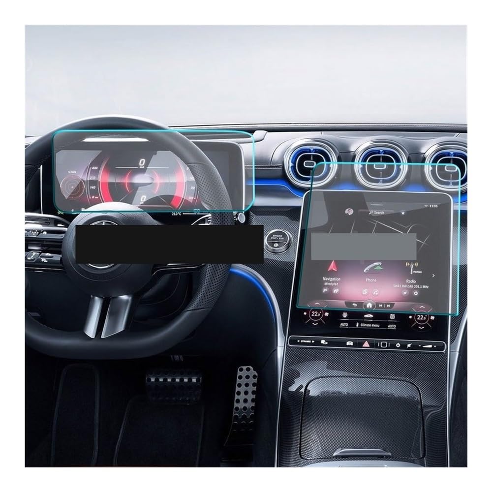 Instrumententafel Membran Auto Navigation Gehärtetes Glas Für Benz Für EQE 2023 Display-schutzfolie Dashboard Schutz Displayschutzfolie von LTCZGRCI