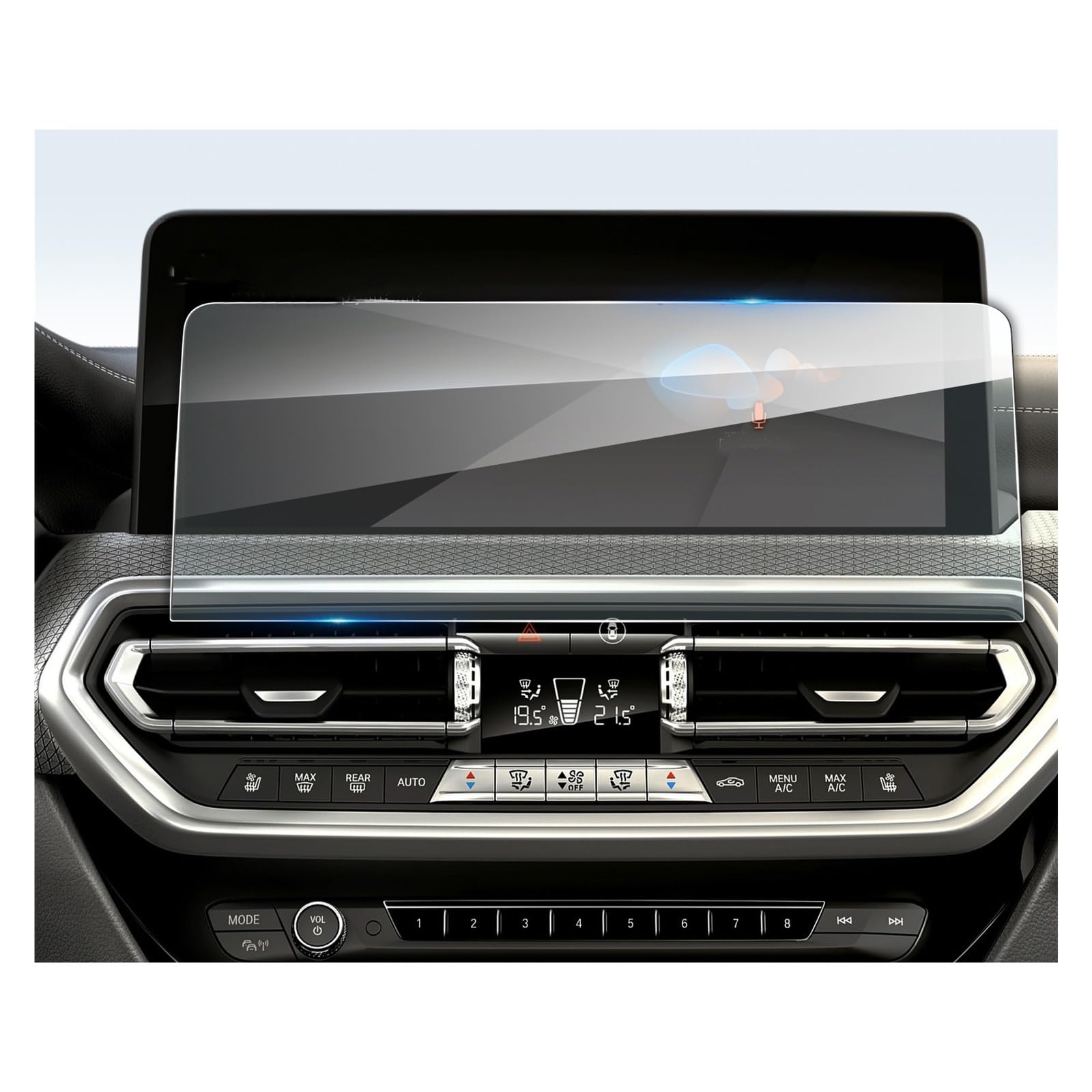 Instrumententafel Membran Displayschutzfolie aus gehärtetem Glas für IX3 2022 12,3-Zoll-Auto-Infotainment-Navigation, virtuelles Cockpit, digitales Armaturenbrett Displayschutzfolie von LTCZGRCI