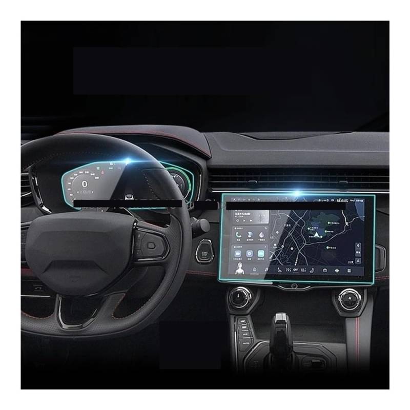 Instrumententafel Membran Displayschutzfolie aus gehärtetem Glas für Lynk&Co01 2021–2024, Autoradio, GPS-Navigation, Touchscreen und Instrument Displayschutzfolie von LTCZGRCI