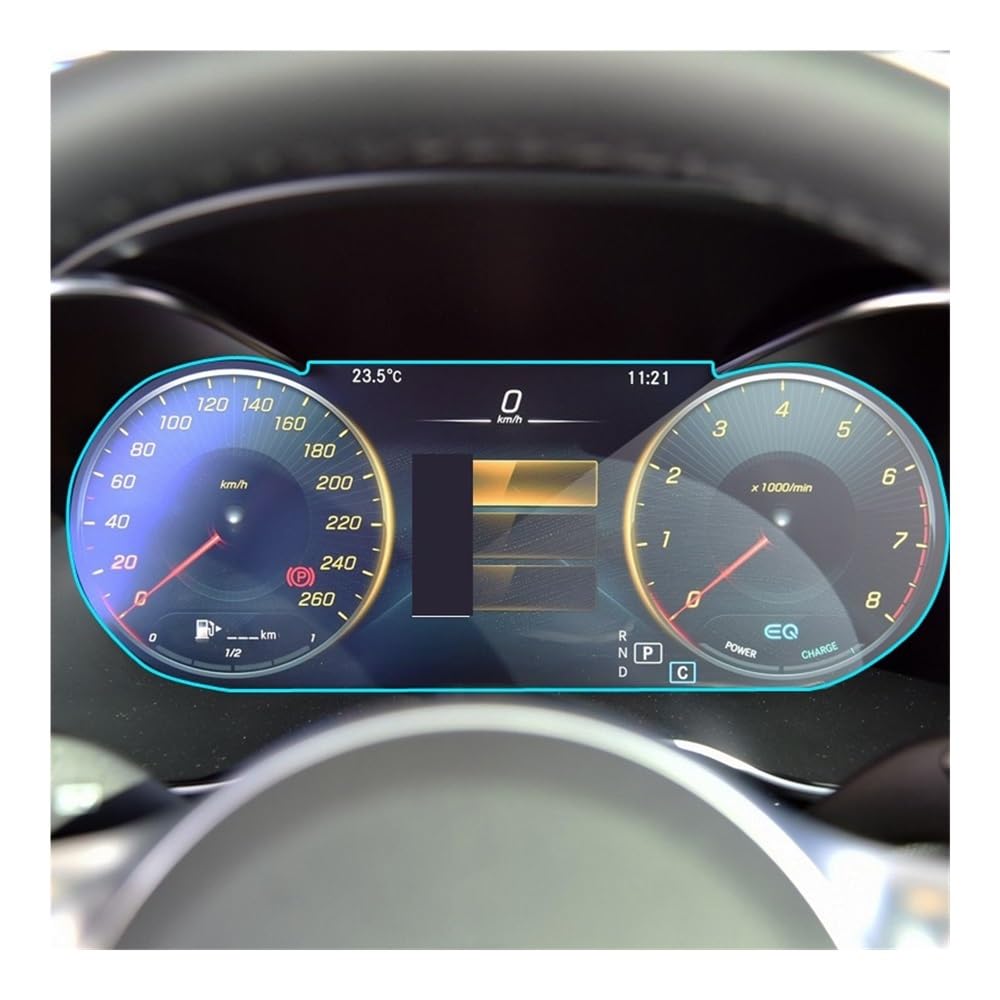 Instrumententafel Membran Für Benz Für C-Klasse Für W205 2019-2020 Auto Navigation Gehärtetes Glas Display-schutzfolie Dashboard Schutz Displayschutzfolie von LTCZGRCI