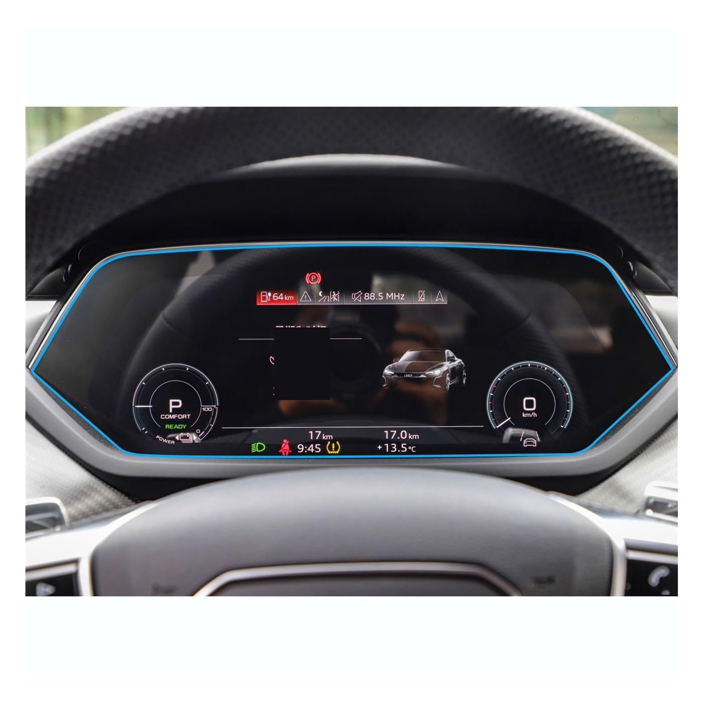 Instrumententafel Membran Für E-tron 2021–2023, Auto-GPS-Navigation, Armaturenbrett-Bildschirm, gehärtetes Glas, Schutzfolie Displayschutzfolie von LTCZGRCI