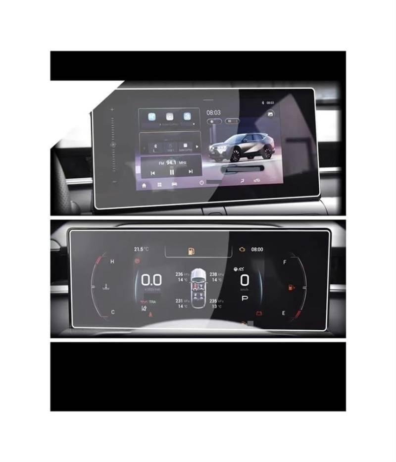 Instrumententafel Membran Für GAC Für Emkoo 2022-2024 10,1 Zoll Auto GPS Navigation UND Dashboard Bildschirm Schutz Film Displayschutzfolie von LTCZGRCI